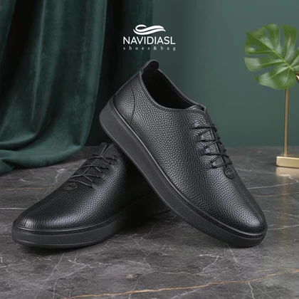 کفش مردانه چرم اسپرت طبی کد 6024025