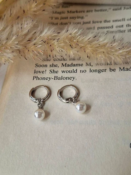 گوشواره مروارید آویز ژوپینگ M62