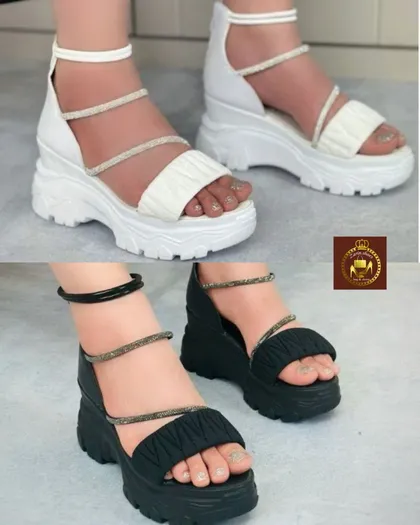 صندل لژدار نگینی دور مچی زنانه دخترانه مهسا