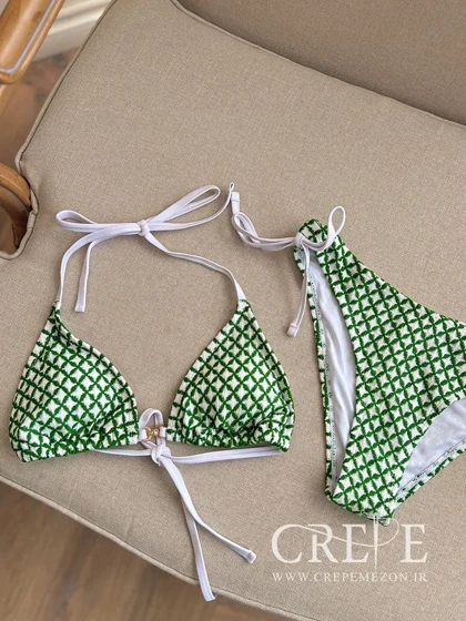 بیکینی وارداتی طرح بافت پشت گره