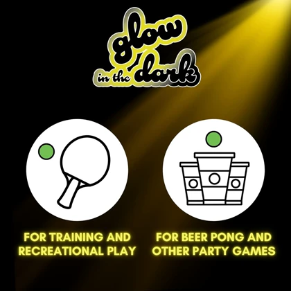 توپ پینگ پنگ برند دونیک شیلدکروت Glow بسته 6 عددی