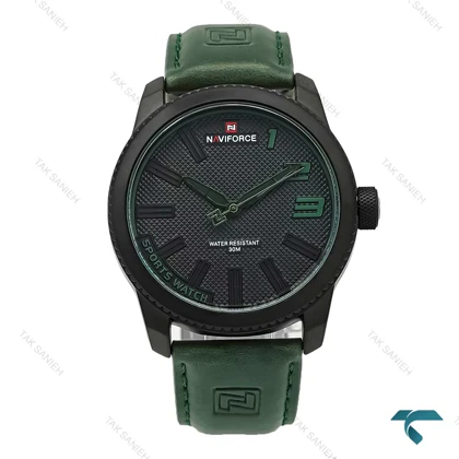 ساعت مردانه نیوی فورس NF9202 بند چرم سبز NaviForce-7337-G