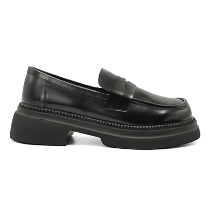 کفش ونس زنانه مدل Loafer - 0215 _ Black