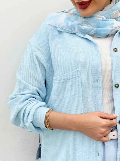 شومیز دو جیب نجلاکد5287