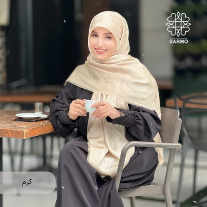 روسری رونا گل رز لمه دار