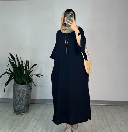 مانتو کفتان لینن الناز 2