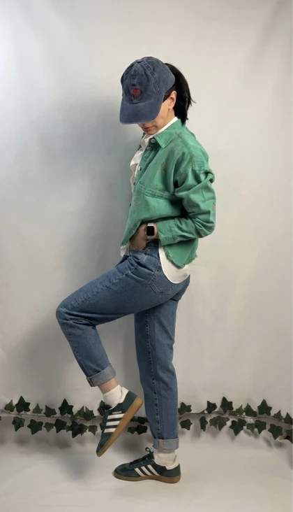 کت کراپ زارا سبز گلدوزی