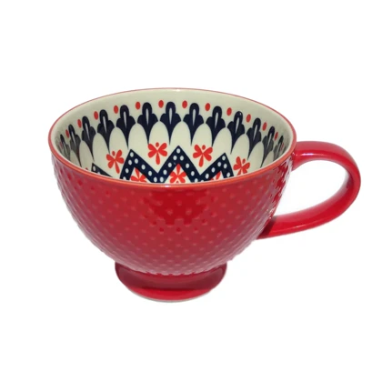 فنجان لته خوری طرح دار رنگی دنی هوم / BA55