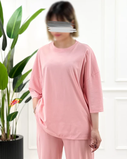 بلوز و شلوار ساده نخ‌پنبه
