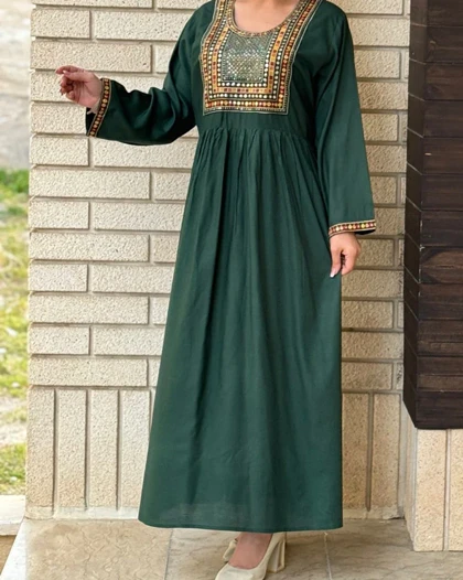 پیراهن ساحلی گلدوزی هندی 6124