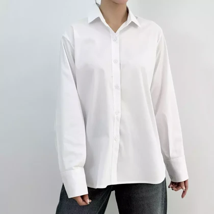 شومیز بیسیک رنگ سفید