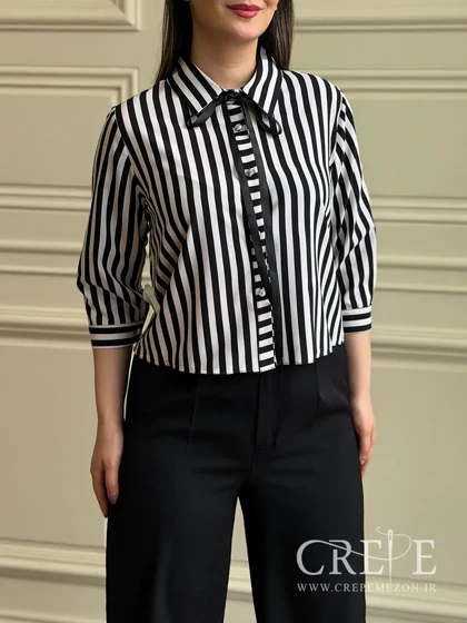 شومیز کراپ راه راه