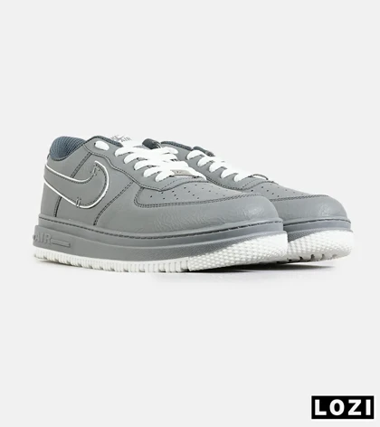 کفش کتانی بزرگ پا طوسی NIKE AIR FORCE مدل 7648