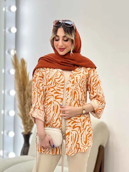 شومیز طرح دار ستیا