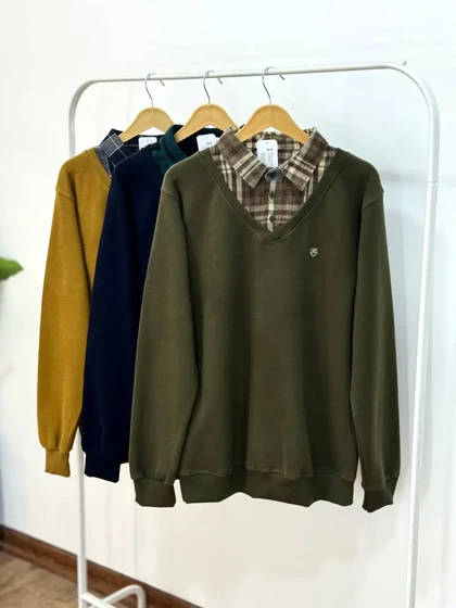 پلیور دورس مردانه یقه دار بردیا 2