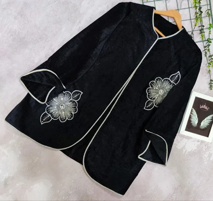 مانتو مخمل شکیلا کد 5776