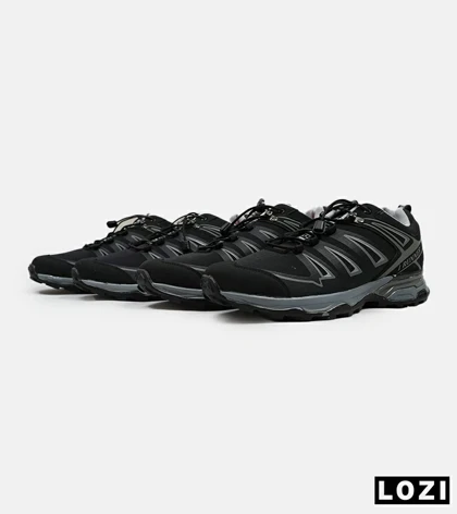 کفش کتانی بزرگ پا مشکی طوسی I-Runner