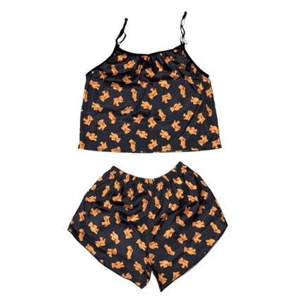 ست تاپ و شلوارک طرح تدی 210