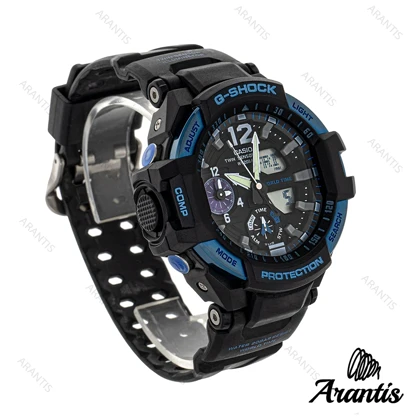 ساعت جیشاک GA-1100 مردانه آبی مشکی m-4656