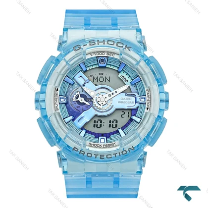 ساعت کاسیو جیشاک GA110 مردانه شیشه ای آبی Casio-7881-G