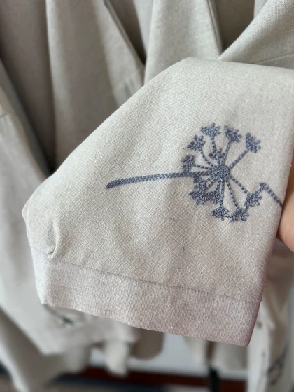 شومیز باکسی خامه دوزی زنانه کد 4030208