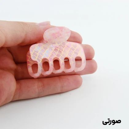 کلیپس دخترانه مدل بند انگشتی طرح خرچنگی خطی