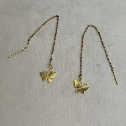 گوشواره بخیه ای سه سوراخ