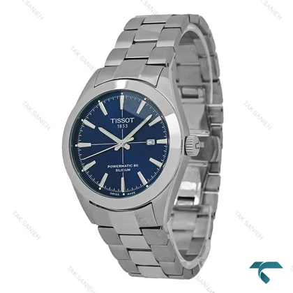 ساعت تیسوت Gentleman مردانه استیل صفحه سرمه ای Tissot-7353-G