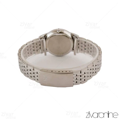 ساعت کیو اند کیو زنانه استیل صفحه سرمه ای 105350