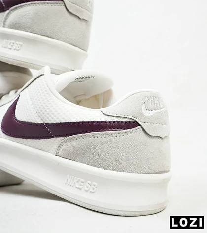 کفش کتانی مردانه سفید طوسی NIKE SB