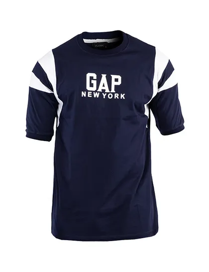 تیشرت مردانه دو رنگ یقه گرد Gap