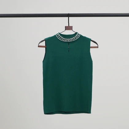 تاپ یقه قلاده مروارید