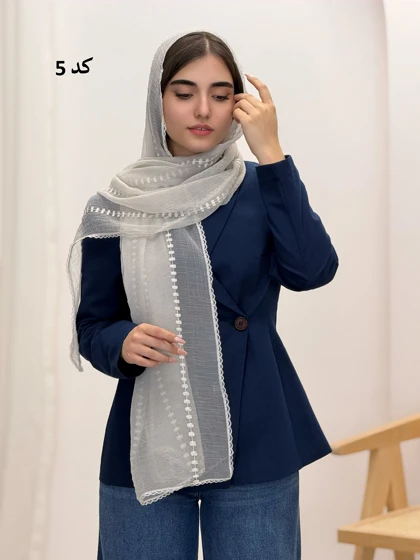 6574-شال حریر آلما