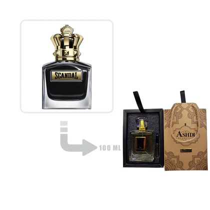 عطر ادکلن ژان پل گوتیه اسکندال پورهوم له پارفوم مردانه 100 میل اشدی Jean Paul Gaultier Scandal Pour Homme Le Parfum for Men Ashdi 100ml
