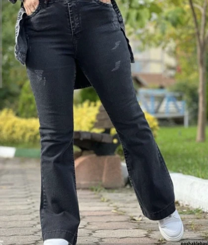 شلوار زنانه دمپا جین کد 5116