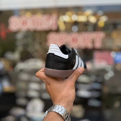 کتانی آدیداس سامبا مشکی سفید کد 6522