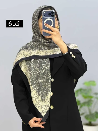 روسری نخی گلرو کد11034