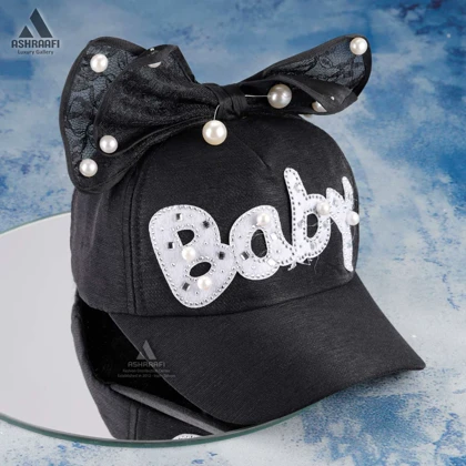کلاه دخترانه پاپیونی Baseball Cap HA91