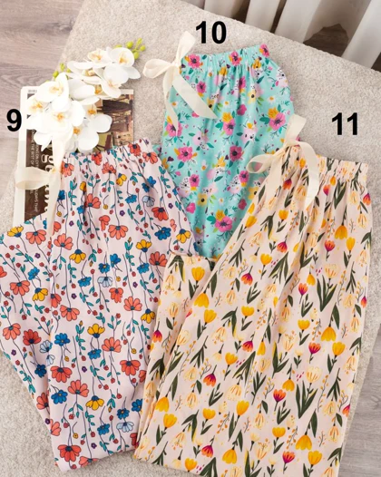 شلوار راحتی گل‌دار ژاله کد 30004