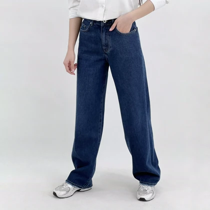 شلوار جین نیم بگ 1008221