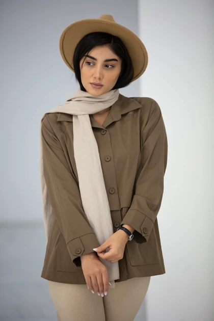 مانتو پیراهنی کتان آترین