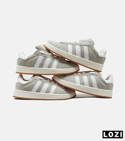 کفش کتانی مردانه و زنانه طوسی سفید ADIDAS Campus مدل 4237