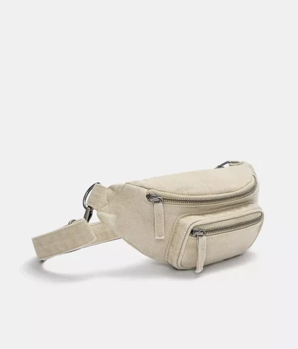 کیف کمری زنانه اورجینال پول اند بیر PULL & BEAR- خاکی و آبی