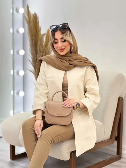 مانتو چهار جیب مغزی دوزی