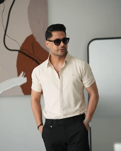پیراهن مردانه آستین کوتاه دوشین
