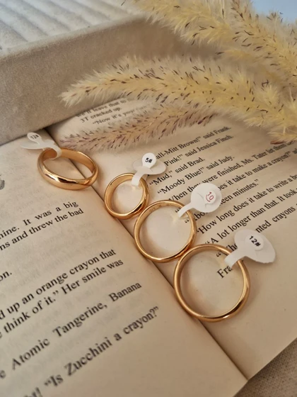 انگشتر رینگ ساده ژوپینگ 6 میل