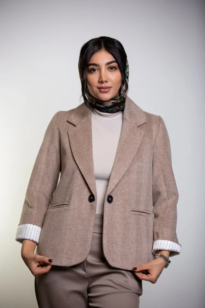 پالتو کت جناقی پشت چاک