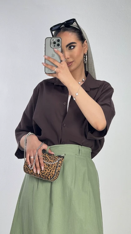 شومیز مودال کیمونو   کد 500598