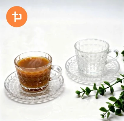 ست فنجان و نعلبکی چای خوری طرحدار