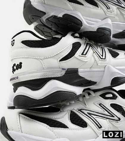 کفش کتانی بزرگ پا سفید مشکی NEW BALANCE 9060 مدل 5288